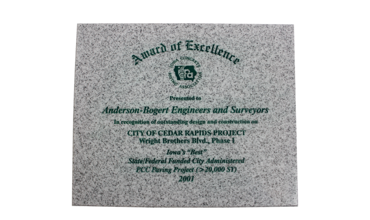 2001 Recognition of outstanding design and construction