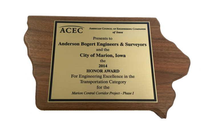2014 Honor Award for Engineering Excellence in the Transportation Category