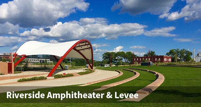 Riverfront Amphitheater and Levee Project w title