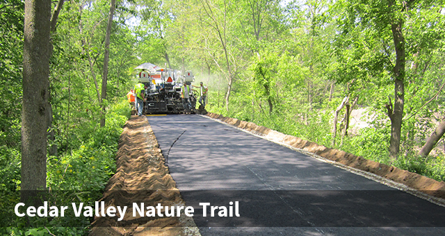 Cedar Valley Nature Trail Paving